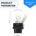 10 PCS Automotive Brake Light Bulb, 3157 12V 21/5W Vehicle Turn Signal Light, Lighting Bulbs Accessory, Universal for Most Cars (White)