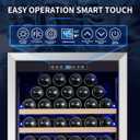 ORYMUSE Large 200 Bottle Wine Fridge - 24 Inch Wine Cooler Refrigerator, Freestanding and Built-in Design, Upgraded Compressor Cooling, Intelligent Temperature Memory, 24 Inch - 200 Bottle/16 cu.ft