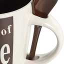 Mr. Coffee Bareggio Mug and Spoon Set, Caf Americano, 8-Piece Mug and Spoon Set (14oz)
