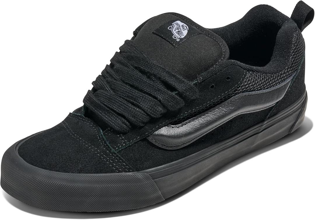 Vans Womens Knu Skool (12 Women/10.5 Men, Black/Black)