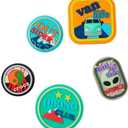 3 x Crocs Baya Slide (One Size, Adventure Patch 5-Pack)