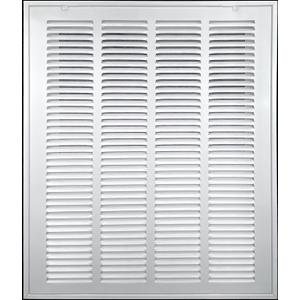 HVAC Premium 24 x 36 Duct Opening Steel Return Air Filter Grille, for 1-inch Filter, Removable Door, Flat Stamped HVAC Vent Cover Grille, Outer Dimensions 26.5 x 38.5