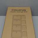 Storage Bins with Lids,4 Tier Stackable Storage Bins with Drawers,4 Pack Collapsible Plastic Storage Boxes with Wheel-1 Lid,23QT Foldable Containers for Closet Living Room Bedroom Office.