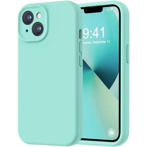 LOVE 3000 Designed for iPhone 13 Case, Premium Silicone with [Camera Protection] [Soft Anti-Scratch Microfiber Lining] Shockproof Protective Phone Case for iPhone 13 Women Men Girls 6.1", Sea Blue