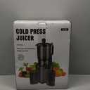 Juicer Machines with 5.8" Large Feed Chute, Cold Press Juicer for Whole Vegetables and Fruits 400W, Slow Masticating juicer Easy to Clean Juice Extractor Machine High Juice Yield (Titanium Gray)