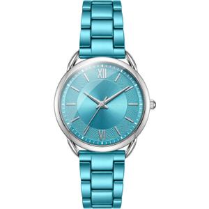 Bisley Women Watch Roman Numeral Dial Analog Watch, Green, Alloy Steel