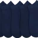 SERISIMPLE Women Viscose Bamboo Ankle Socks Low Cut Thin Sock Lightweight Pastal Color Soft Sock 5 Pairs (Large, Navy Blue)