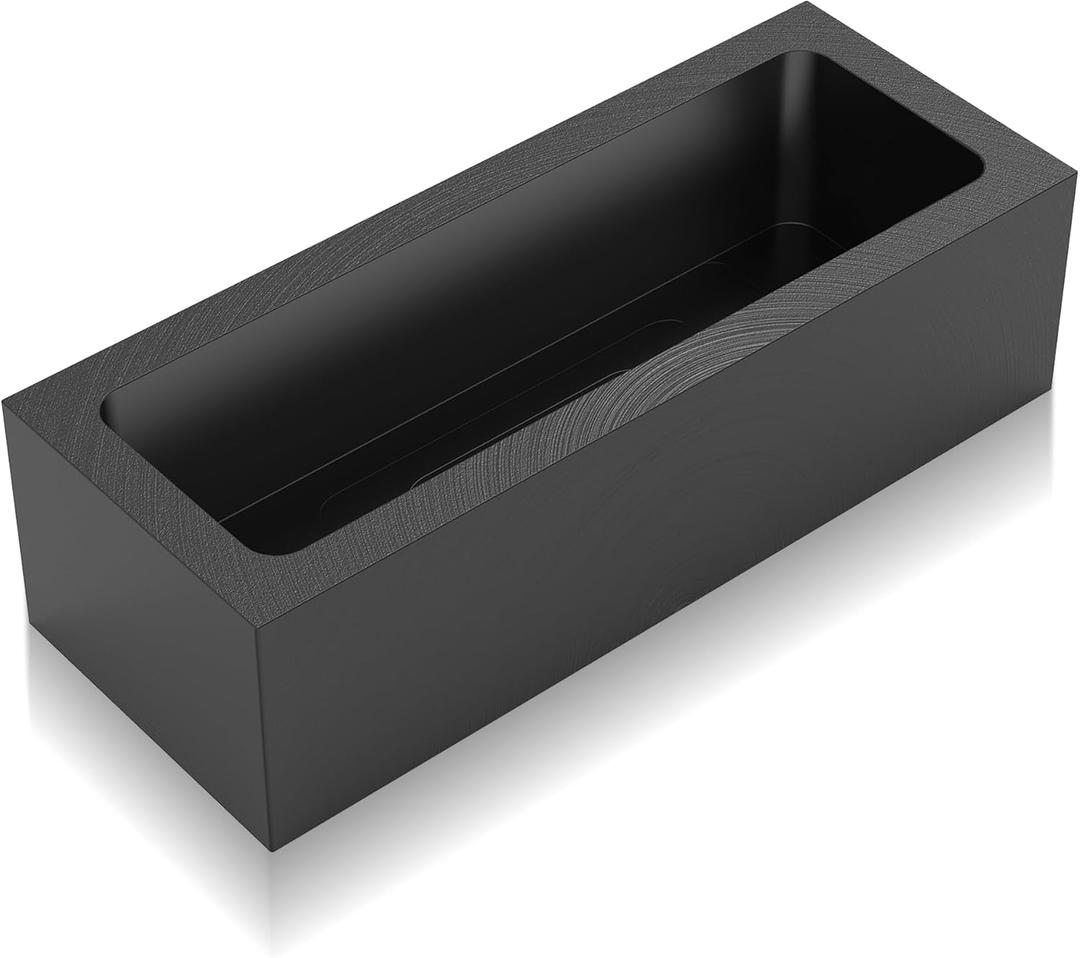 MMasters 5kg Premium Graphite Ingot Mold for Metal Casting - High-Purity Material for Gold, Silver, Aluminum, Copper, and Brass - Heat Resistant up to 1800/3272