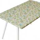 Rectangle Picnic Table Cloth, Elastic Waterproof Fitted Vinyl Tablecloths for 6 Foot Tables, Wipeable Flannel Backed Table Covers for Dining, Camping, Outdoor(Mulberry,30"x72")