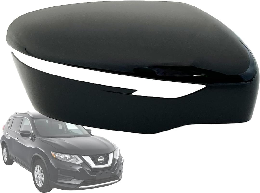 APA Replacement Exterior Mirror Cover fits 2014-2020 Rouge 2017-2020 Pathfinder 2015-2021 Murano Paint-to-Match Passenger Side 963734BA0A