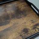 2 Pack Breakfast in Bed Tray for Eating, 16.92 x 12.6 Inch Bed Table Tray with Folding Legs & Handles, Bamboo Food Lap Trays Fits for Adult Kids Eating/TV/Surgery Recovery by Easoger. Set of 2