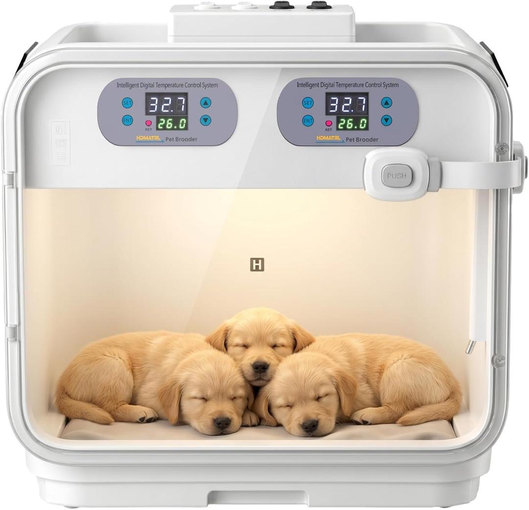 Puppy Incubator, Intelligent Constant Temperature Pet Brooder, Kitten Incubator for Newborn Puppies, Kittens, Small Mammals & Birds