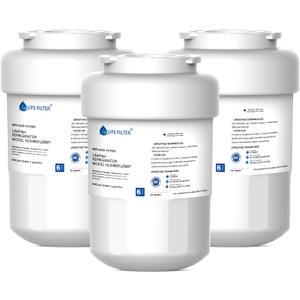 Lifefilter Replacement for MWF Refrigerator Water Filters, MWFP, HDX FMG-1, MWFA, GWF, WFC1201, RWF1060, 197D6321P006, 9991, 3 Pack