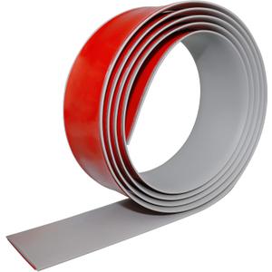 Floor Transition Strip Self Adhesive Floor Cover Strips Laminate 2" Wide Vinyl Flat Divider Transitions (5cm, 10Ft, Gray)