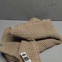 ZALL Tan Waffle Bath Mat,Super Absorbent Non Slip Bathroom Rug,Brown 24x36inch,Machine Washable Ultra Soft Floor Mats