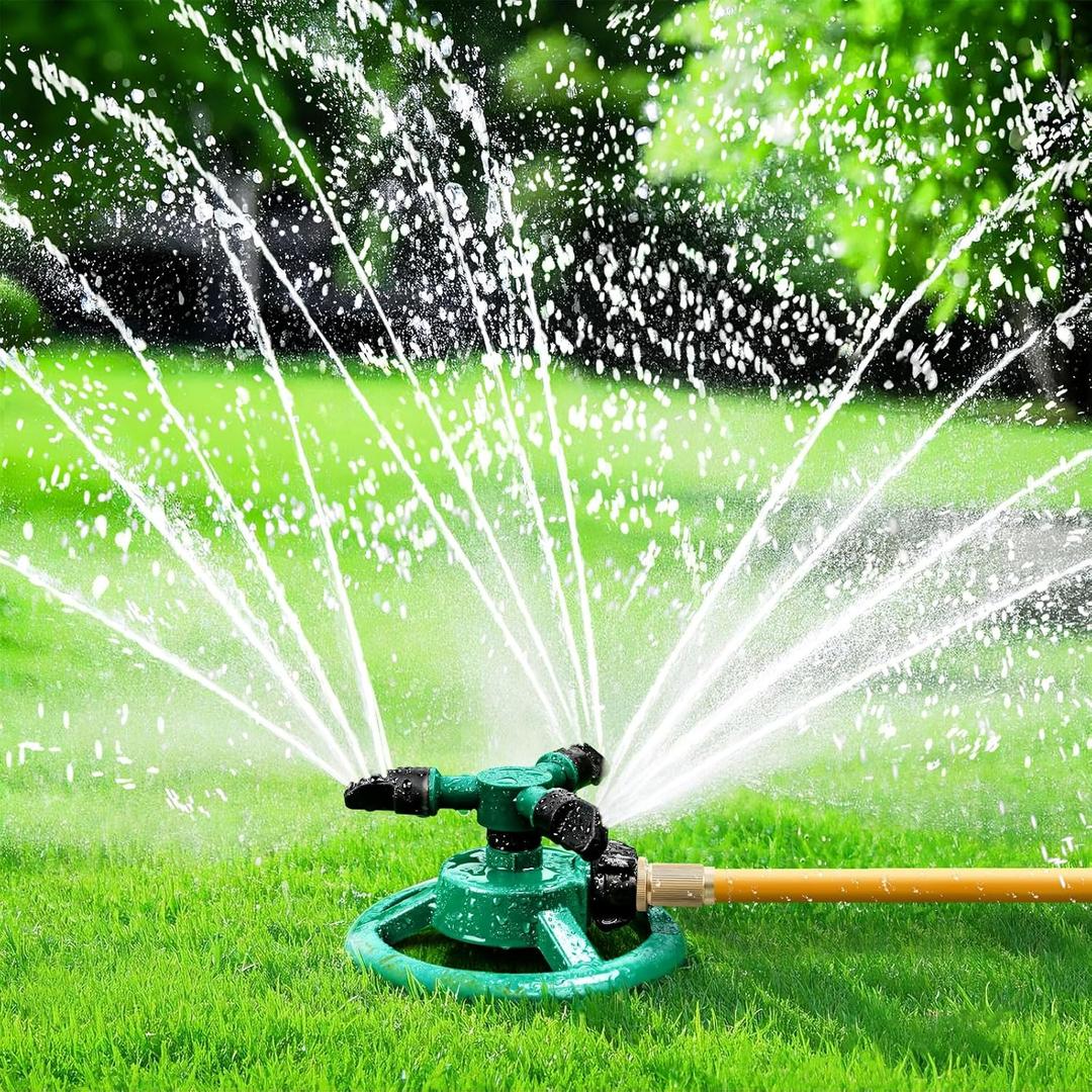 Sprinklers for Yard, Water Sprinkler for Lawn, 360 Degree Rotating Lawn Sprinkler for Yard Large Area, Sprinklers for Kids, Pets Playing
