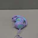 Kids Wired Headphones for School, 85/94 dB Volume Limit, Wired Over Ear Headphones for Girls Kids with Microphone, Foldable Stereo Sound 3.5mm Wire Cord for Kindle Tablet Airplane Travel, Purple