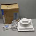 12" Ultra Quiet Bathroom Exhaust Fan with 6500K LED Light, 1.0 Sone 120 CFM, 10x10 Mount, 1500 LM Ceiling Ventilation Fan, Energy Efficient