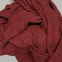 Burgundy Christmas Table Runner Decor Red Cheesecloth Gauze 120 Inch 10 FT Rustic Boho Cheese Cloth Runner for Wedding Baby Bridal Shower Party Long Sheer Home Christmas Decorations