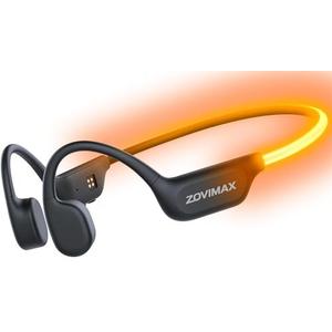 2026 Bone Conduction Headphones with Adjustable LED Safety Light, Open Ear Wireless Sports Headphones with Leak-Free Mic, IP67 Waterproof & Windproof Headsets with Bluetooth 6.0 Tech for Workout/Games