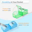 Monthly Pill Organizer 2 Times a Day, one Month Pill Box AM PM, 30 Day Pill Case Small Compartments to Hold Vitamin and Travel Medicine Organizer, 31 Day Pill Organizer, 4 Week Pill Cases