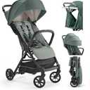 Inglesina Quid 2 Stroller - Elephant Gray - Ultra Compact Lightweight Travel Stroller, Babies and Toddlers, Airplane Overhead, Foldable, Reclining Seat, Collapsible Canopy, 3 Months - 50 lbs, BPA Free