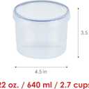 Lock & Lock Easy Essentials Food Storage Bin Set/Airtight Container Lids/BPA-Free/Dishwasher Safe, 20 Piece, Clear