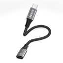 AGVEE 2 Pack 4 inch Lightning Female to USB C Male PD Adapter, 27W Fast Charger Charging Comverter for iPhone 15 16 Plus Pro Max Carplay, Samsung S25 S24 S23 S22, Not for Audio, Dark Gray