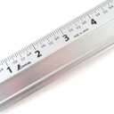 Shinwa 24" Extruded Aluminum Cutting Rule Ruler Gauge with Non slip rubber Backing 33295