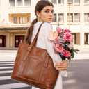 LOVEVOOK Laptop Work Tote Bag for Women,Teacher Computer Briefcase Business Shoulder Bag for Office Travel Gift