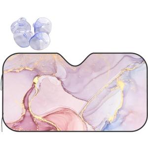 Marble Car Windshield Sunshade Front Window Sun Visor Protector Foldable Shield Cover for Truck SUV