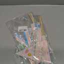 2 x 6Pcs Happy Easter Cake Toppers Easter Pennant Paper Triangle Flags with Ribbons Easter Party Table Centerpiece Decoration Supplies (Black)