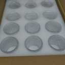 Maxdot Votive Candle Holders Set of 48- Round Glass Candle Holder Bulk for Wedding Home Decoration, Tea Lights Holders for Wedding Shower, Party Gift(Clear)