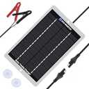 ECO-WORTHY Solar Battery Charger 12 Volt Waterproof Portable Power Solar Panel Solar Trickle Car Battery Charger Maintainer for Car Truck Boat RV Motorcycle Marine Trailer Battery，Plug and Play