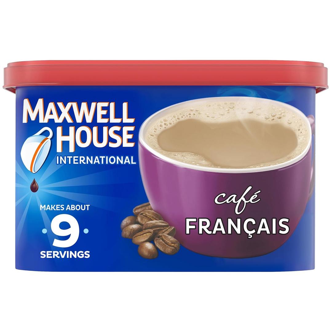 Maxwell House International Caf Francais Caf-Style Instant Coffee Beverage Mix, 7.6 oz. Canister (7.6 Ounce (Pack of 1)), No Bb Date