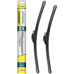 22''+18'' Front Windshield Wiper Blades Compatible with 2019-2021 Chevrolet Colorado 2008-2011 Ford Focus OEM QUALITY Premium All-Season Automotive Replacement Wipers (Pack of 2)