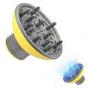 Hair Dryer Diffuser for Shark FlexStyle, Diffuser Attachment for for 1.8-2.0" Blow Dryer, Bigger Diffuser Nozzle for Dryer Faster and Define Wavy, Curly, Coily Hair (Yellow)