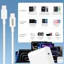 70W USB C Fast Charger for iPhone 17/Air/16/15 Pro Max, Type C Charger Block & 240W 6FT Cable - PD 3.0 Super Fast Charging for MacBook Air/Pro M2/M1, iPad Pro 13/12.9/11 inch, iPad 10th, Air 7/6, Mini