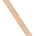 MUELODSIC 1Pc Metallic Rhinestone Band for Rose Durable and Comfortable Replacement Wristband Elegant Design for Fashion Lovers