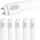 Konideke Type B F17T8 LED Replacement, 24 Inch Light Bulb 10W, 2ft LED Tube F20T12 Replacement Bulb for Cabinet,Store,Shop, G13 Base Double Side Power Input Ballast Bypass, Daylight 1250Lm 6 Pack