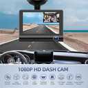 Dash Camera for Car Security Dual Dash Cam Front and Inside 4 Inch LCD Screen with WDR, Night Vision, G-Sensor Auto Lock, Loop Recording