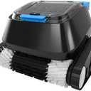 8streme Black Pearl Ultra Robotic Pool Cleaner – Battery-Powered Inground Vacuum for Pools Up to 10 Ft Deep – Wall Climber – 150 Min Runtime – 7 Quart Top Load Filter –
