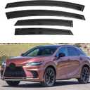 IG Window Visors Fit for 2023-2026 Lexus RX350 RX350h RX500h, Out-Channel Rain Guards Vent Wind Deflectors 4PC, Car Accessories for 23-26 Lexus RX Series