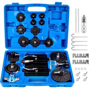 12 Piece Professional Brake Master Cylinder Bleeder Kit  Universal Brake Bleeder Adapter Set for Most Vehicles, Ideal for Auto Shops, Home Garages, and Roadside Repairs