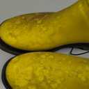 GOGO Chelsea Short Rubber Rain Boots for Women, Comfortable Cotton Lining, Waterproof Exterior, Anti-Slip Lug Sole Garden and Outdoor Work Boots, Adjustable Width, Size: 10 Narrow