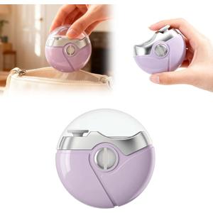 2 in 1 Electric Polishing Automatic Nail Clippers, 2026 Upgraded Electric Nail Trimmer Electric Nail Clipper with 2 Adjustable Speeds, Nail Trimmer for Seniors,Adults Automatic Nail Clipper (Purple)