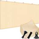90% 10x30ft Sun Shade Cloth for Outdoor Deck Backyard Patio Garden Pergola Cover Canopy Beige