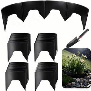 5Pack Adjustable Slope Planters 20Pcs 6Inch Spliceable Round Edgings
With Shovel, Erosion Control, Adjustable Plastic Raised Garden Bed, Terracing Kit for Slope Gardening