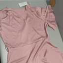 Machico 2025 Women's Sexy V Neck Ruffle Sleeve Faux Wrap Ruched Bodycon Sheath Cocktail Party Work Dress