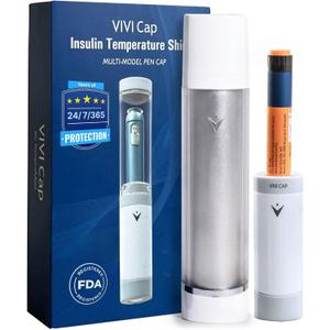 VIVI Med Insulin Vials Cooler Travel Case TSA Approved Diabetes Care Device